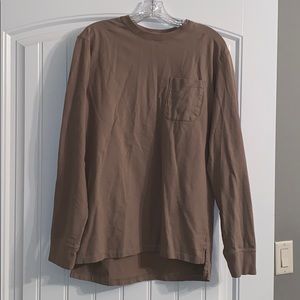 Tan Long Sleeve T-Shirt